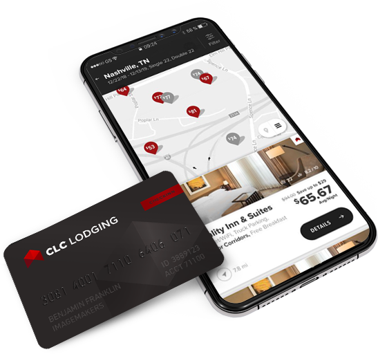 CLC Lodging travel mobile app, easy access to business travel solutions